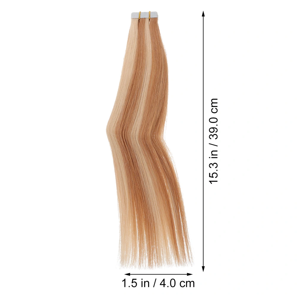 20 Pcs Real Hair Extensions Invisible Hair Extension Wig Women Hair Wide Wefts