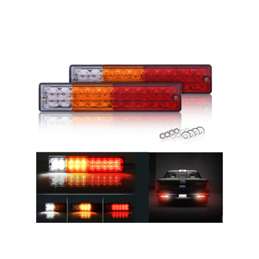 1 Pair HL-F-081 Trailer Tail Light 10-30V LED Trailer Lights Signal Running Lamp for Trucks Trailers