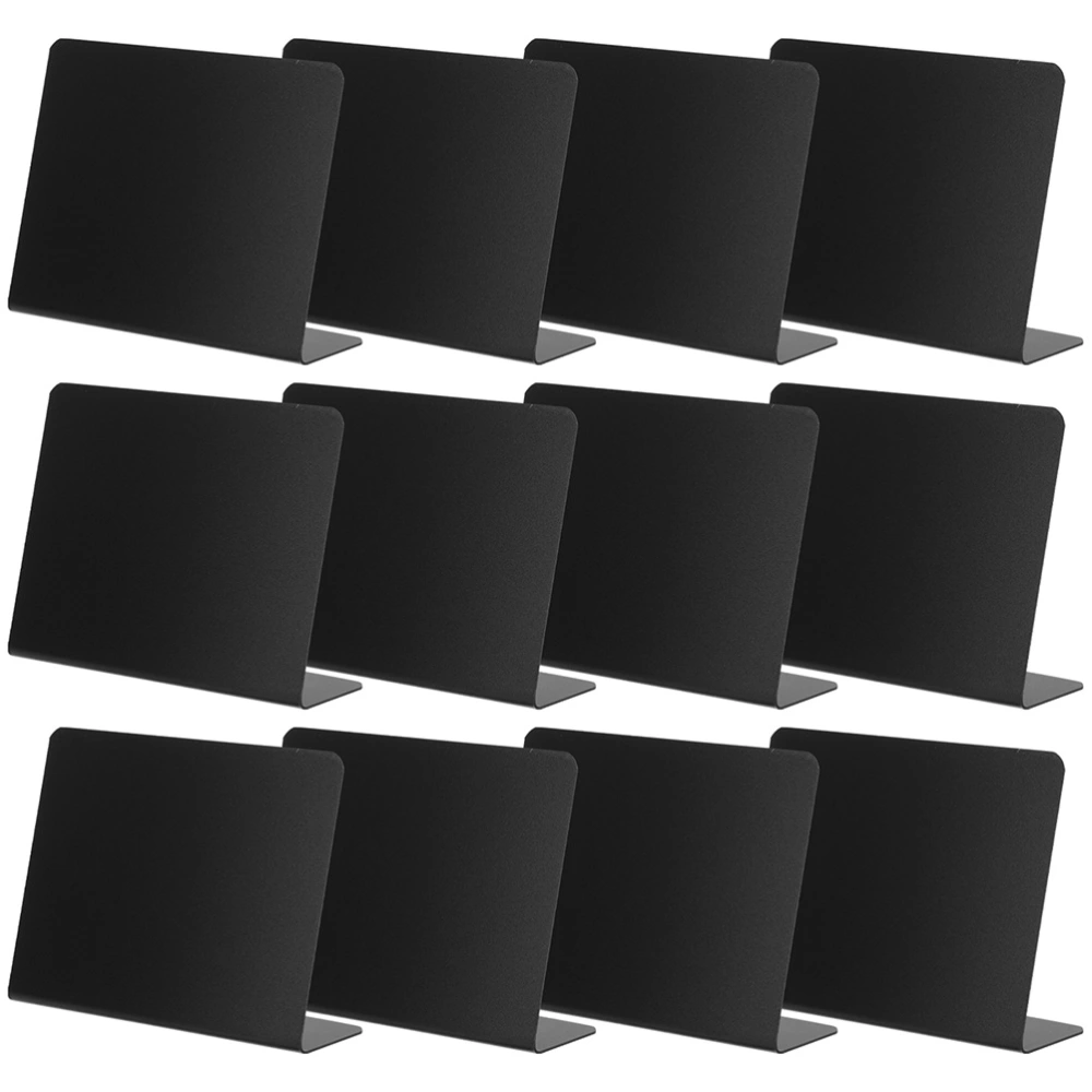 12Pcs Desktop Signs Drawing Price Boards Writing Blackboards Message Chalkboards