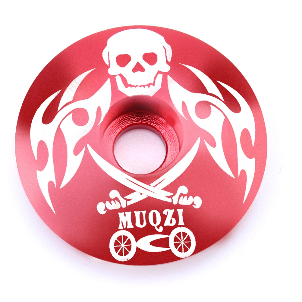 28.6mm Pirate Pattern General Aluminum Alloy Headset Screw For Mountain Highway Bicycle(Red)