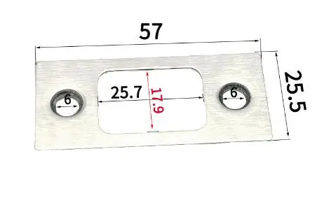 2pcs Deadbolt Strike Plate Hole Filler Door Reinforcement Plate Accessory