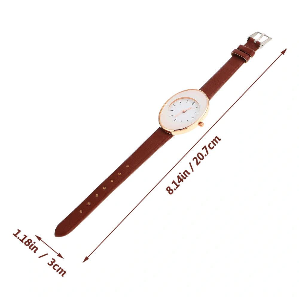 Delicate Wrist Watch Fashionable Wrist Watch for Women Leather Wristband Watch