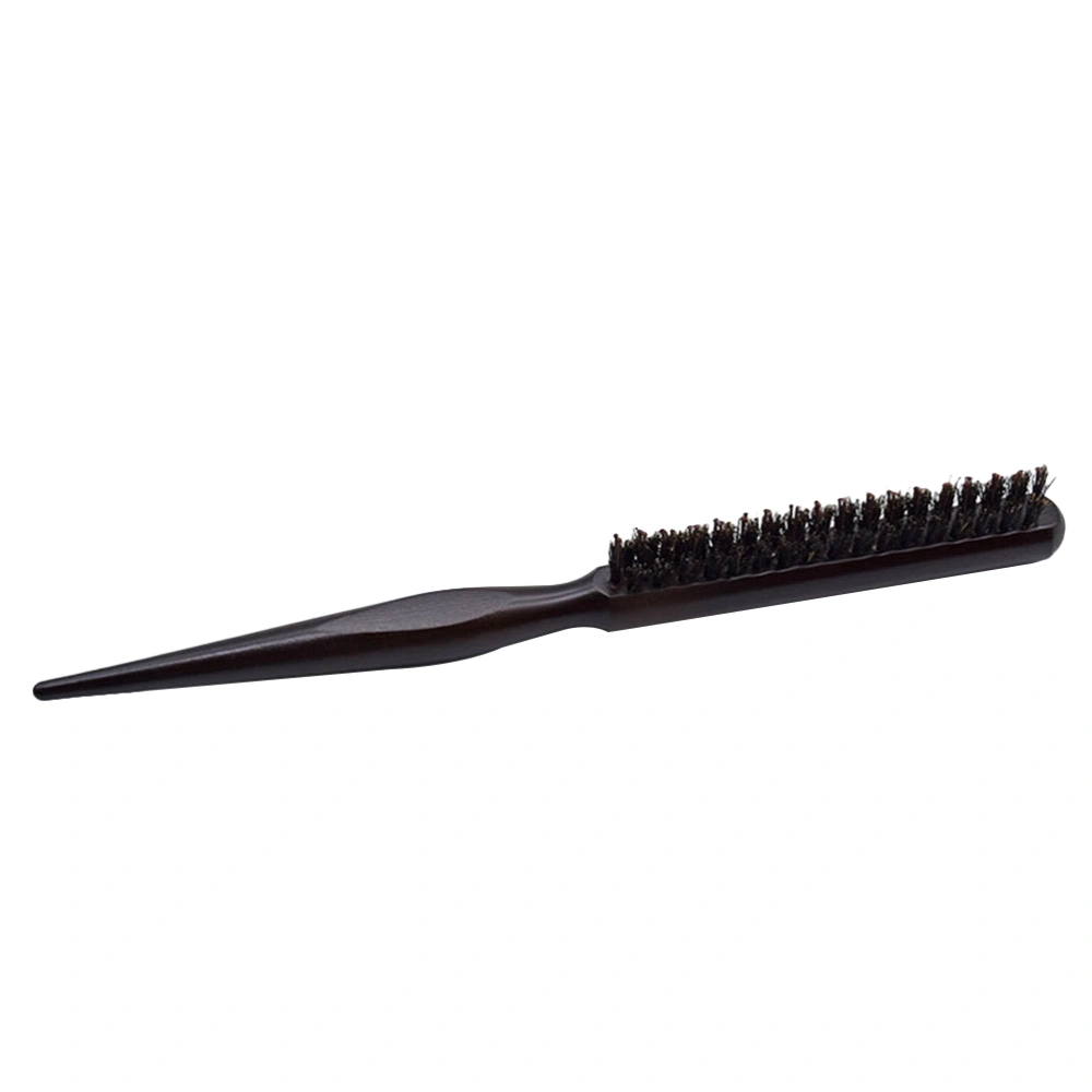 Wood Three Row Comb Natural Boar Bristle Hair Comb Hair Styling Tools for Salon Home