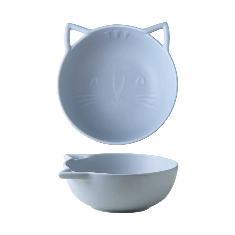 Cute Ramen Bowl Ceramic Cat Shaped Bowl Salad Bowl Kawaii Kitchen Bowl Cartoon Bowl