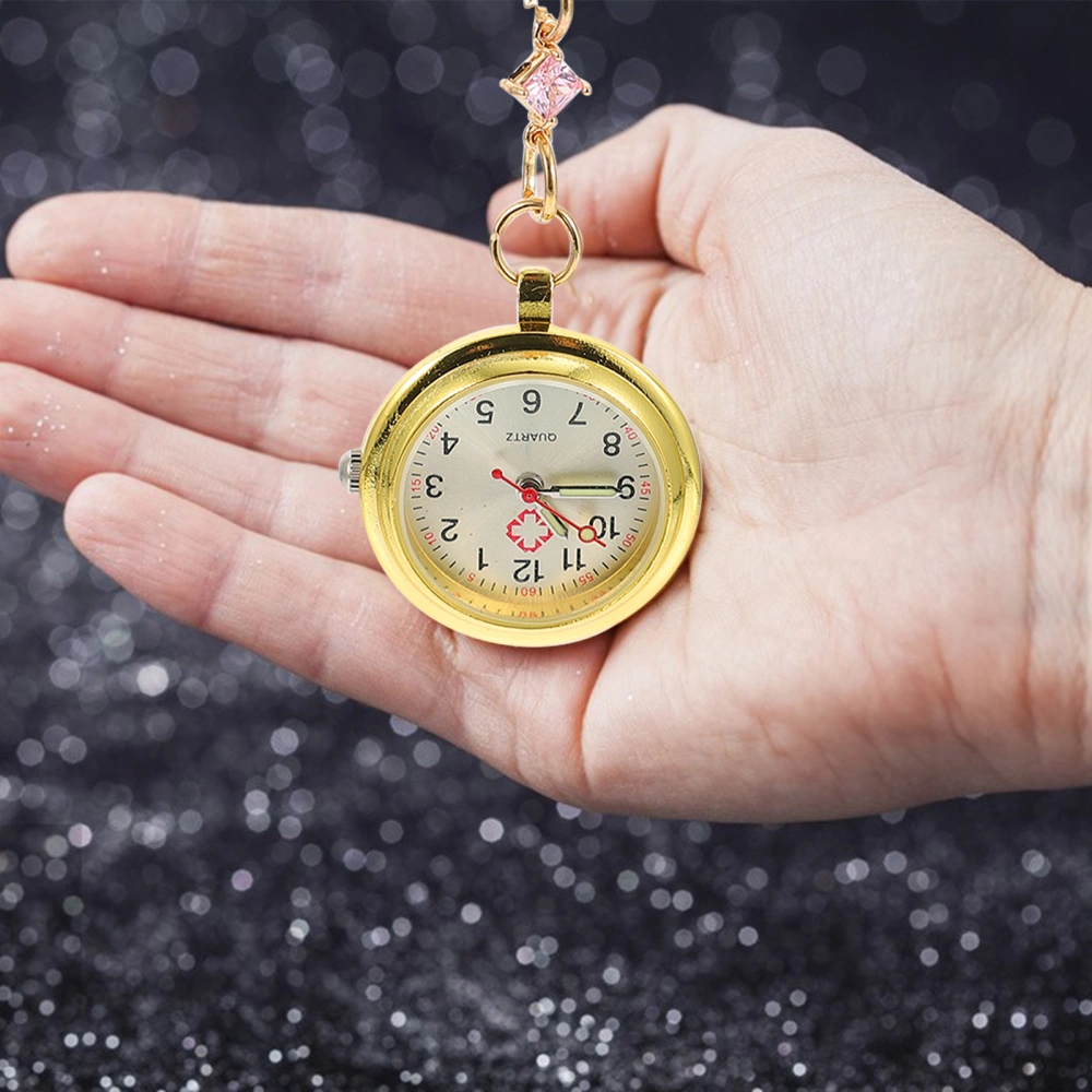 Elegant Crystal Chain Pocket Watch Crystal Pocket Watch Nurse Pocket Watch