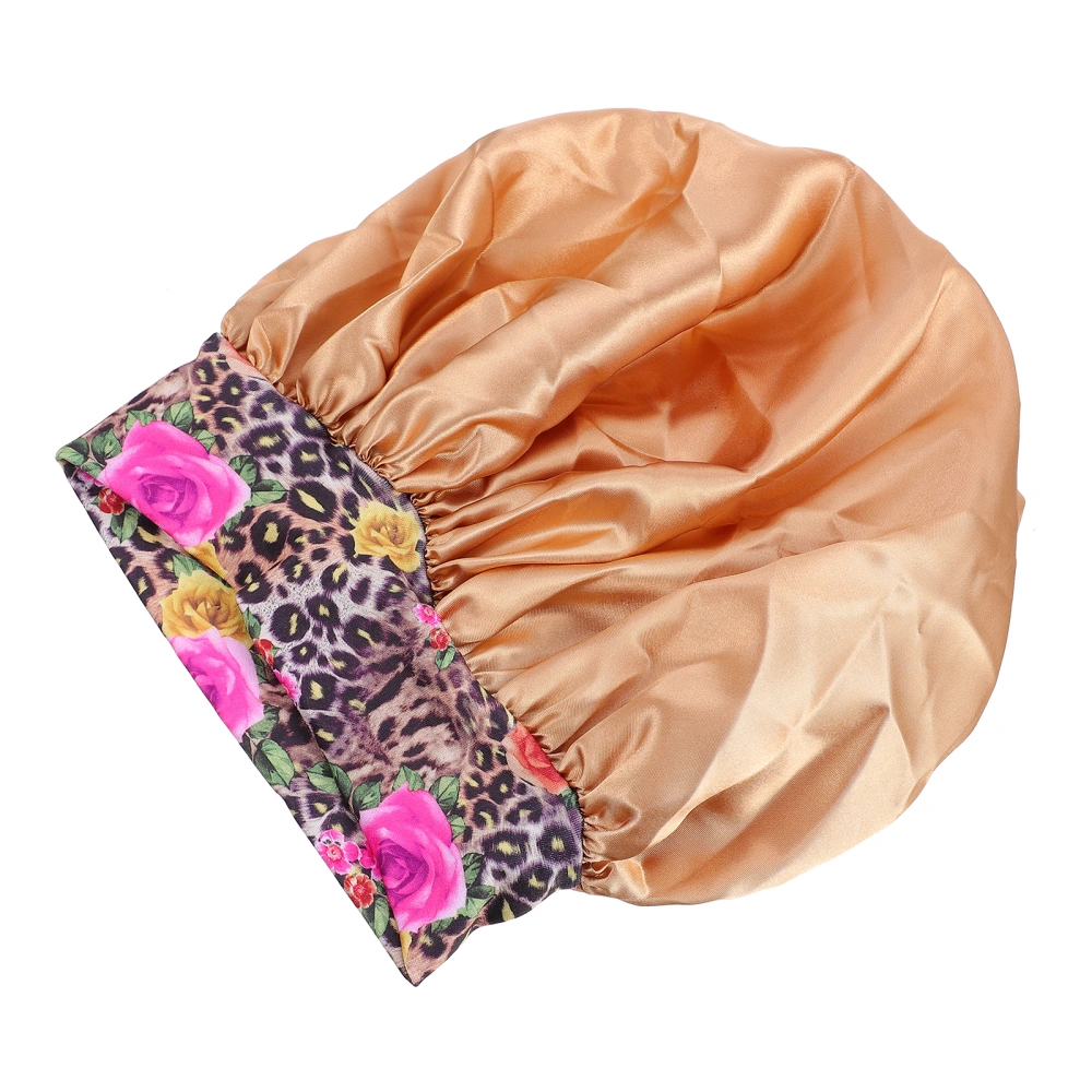 Large Nightcap Flower Printed Sleeping Hair Protector Hair Accessories