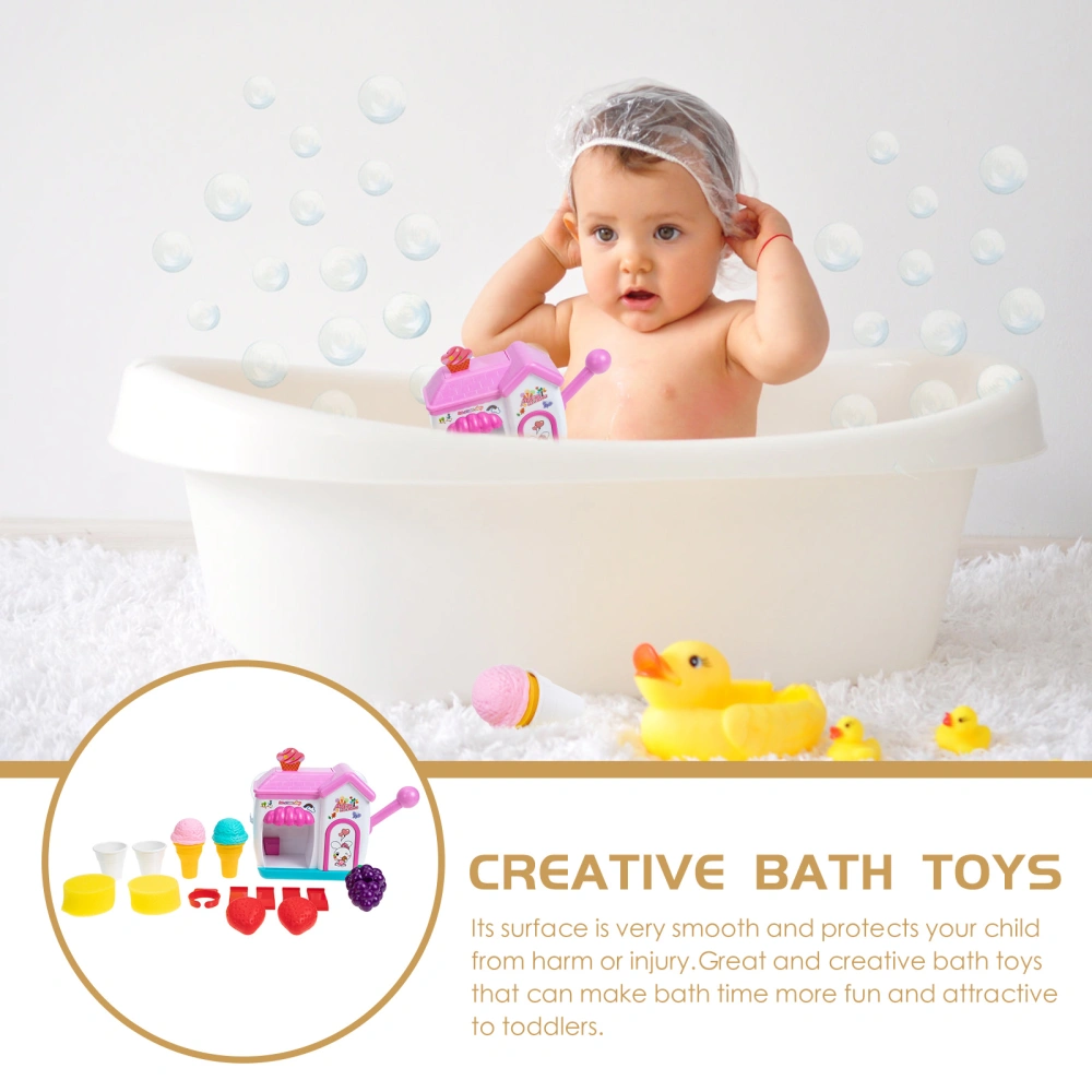 1 Set of Creative Bathtub Blow Toy Plastic Shower Toy Children Bubble Maker Plaything