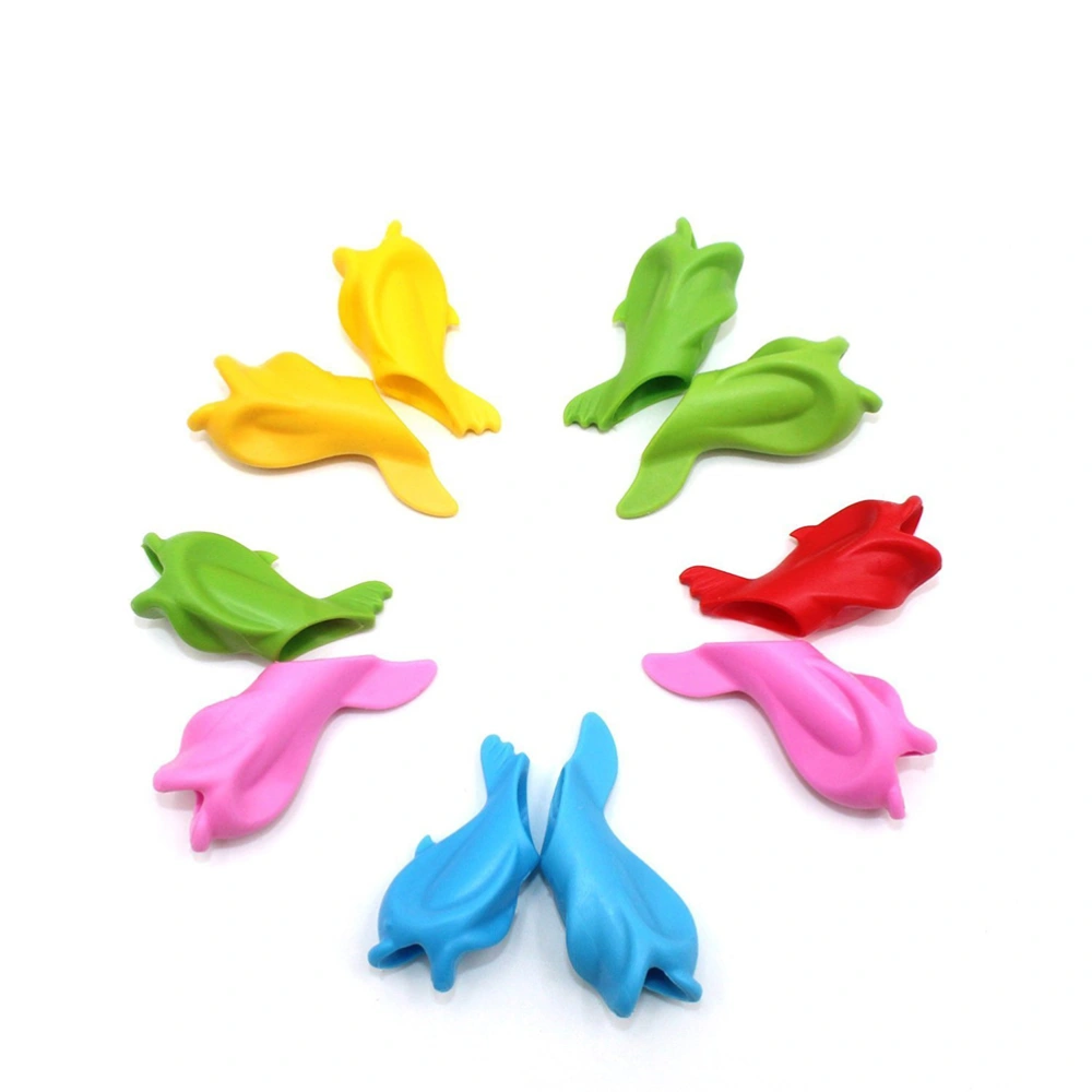 10pcs Writing Training Device Crossover Writing aid gripper Writing Aid for Kids Children Homework Drawing (Random Color)