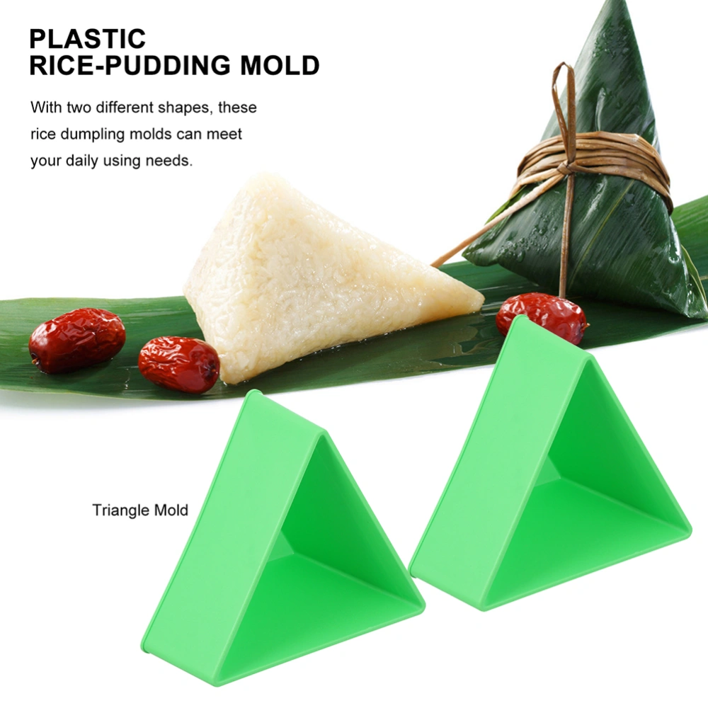 2pcs Rice Dumpling Diy Tool Triangular Rice Ball Mould Kitchen Accessory