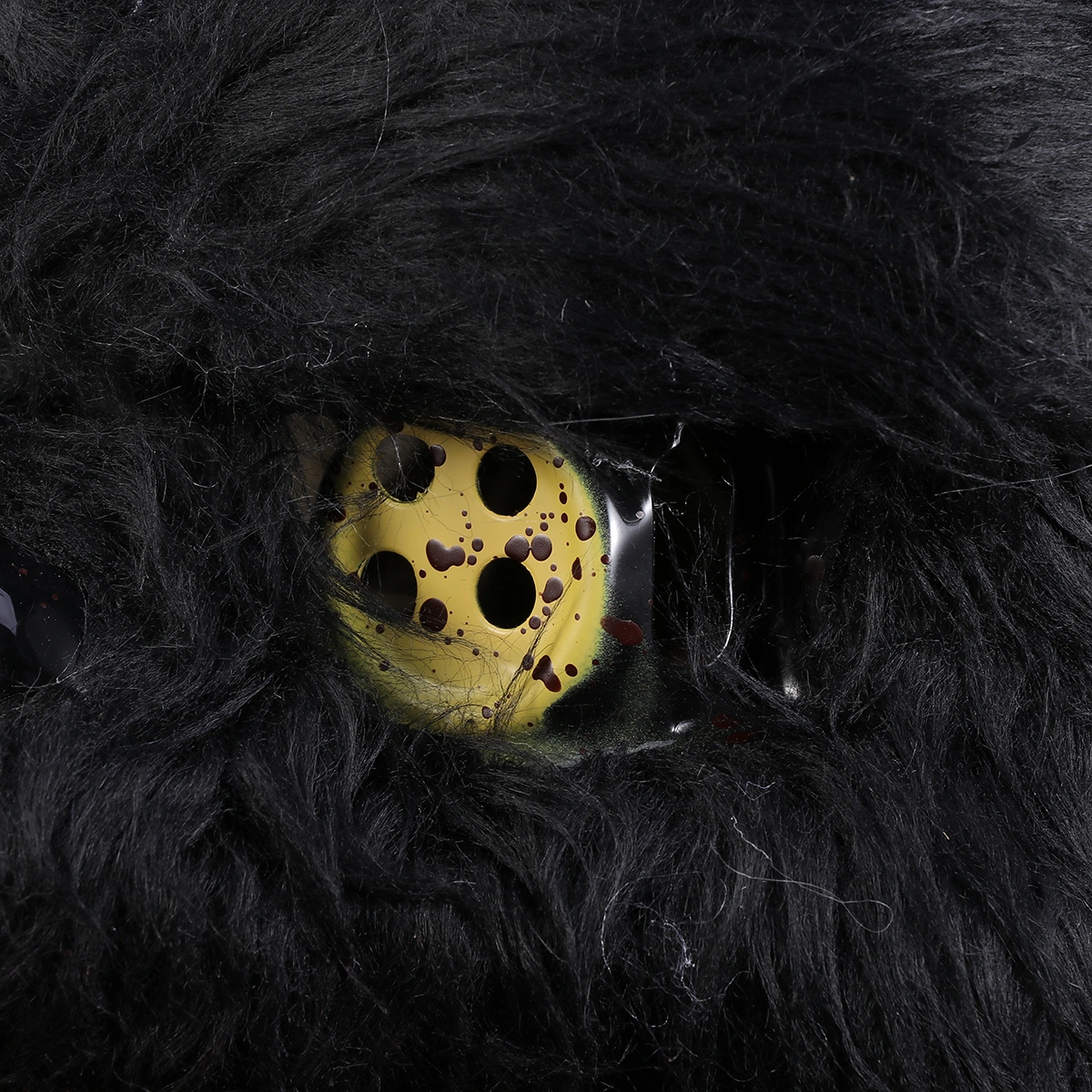 Scary Bloody Bear Mask Costume Prop Mask Dress-up Accessory for Halloween Masquerade Cosply Costume Party Performance (Black)