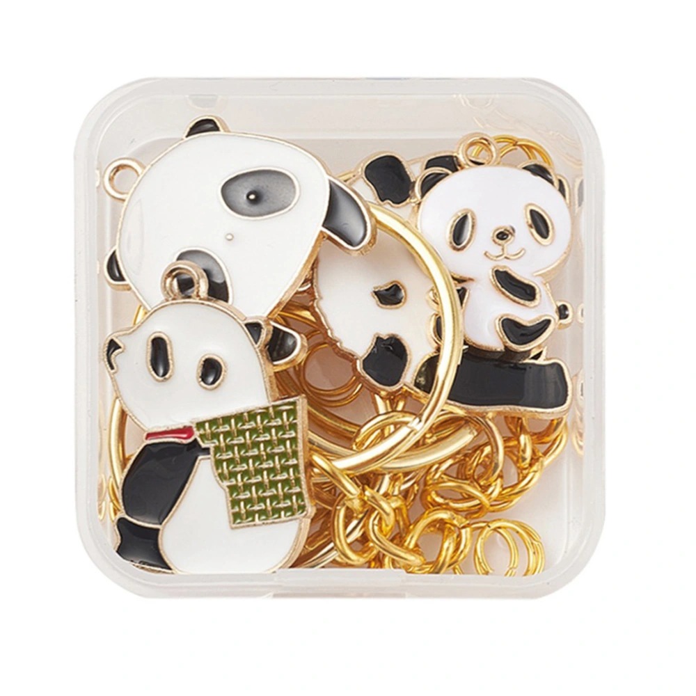 1 Box Panda Key Chain Pendants Jewelry Making Supplies Jewelry Pendants Key Chain Supplies