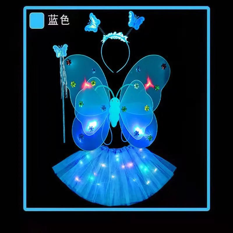 1 Set of Girls Fairy Cosplay Prop Masquerade Butterfly Fairy Costume Carnival Party Costume Accessory