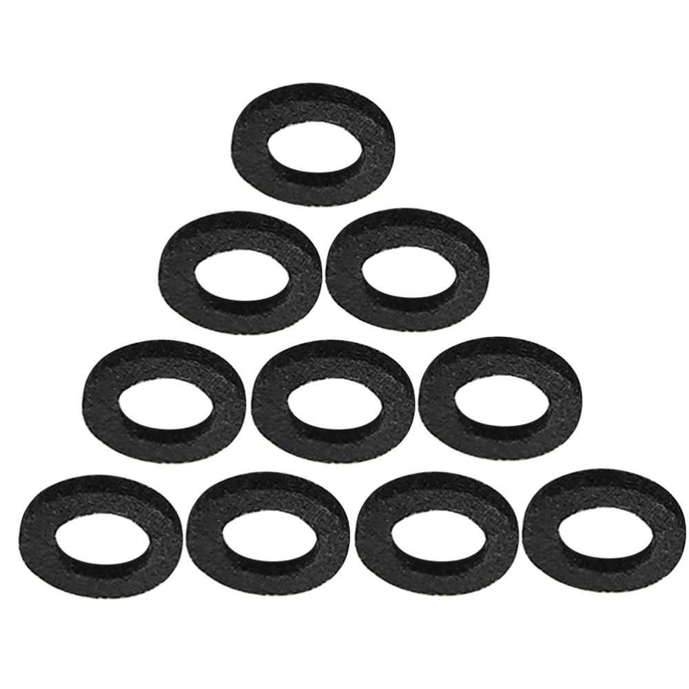 10pcs Trumpet Felt Washers Cushion Pad Trumpets Musical Instrument Accessory (Black)