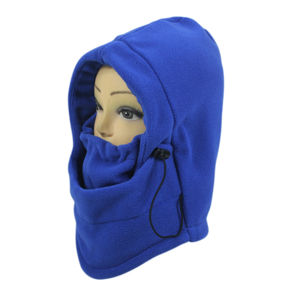 Multipurpose 6 in 1 Thermal Warm Balaclava Hood Ski Bike Windproof Full Face Mask Hats Neck Warmer Outdoor Winter Sports Snowboarding (Royal Blue)