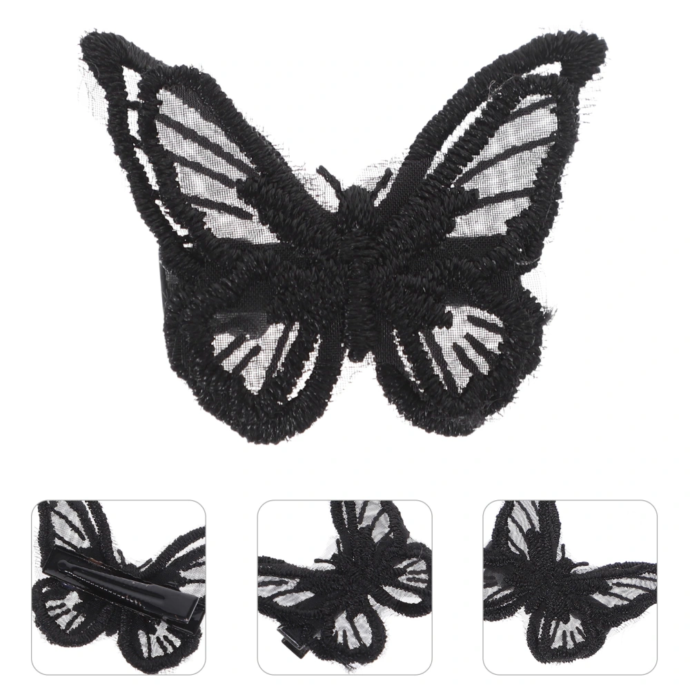 8pcs Lace Butterflies Hair Clip Butterflies Barrettes Hair Accessory for Women Girls