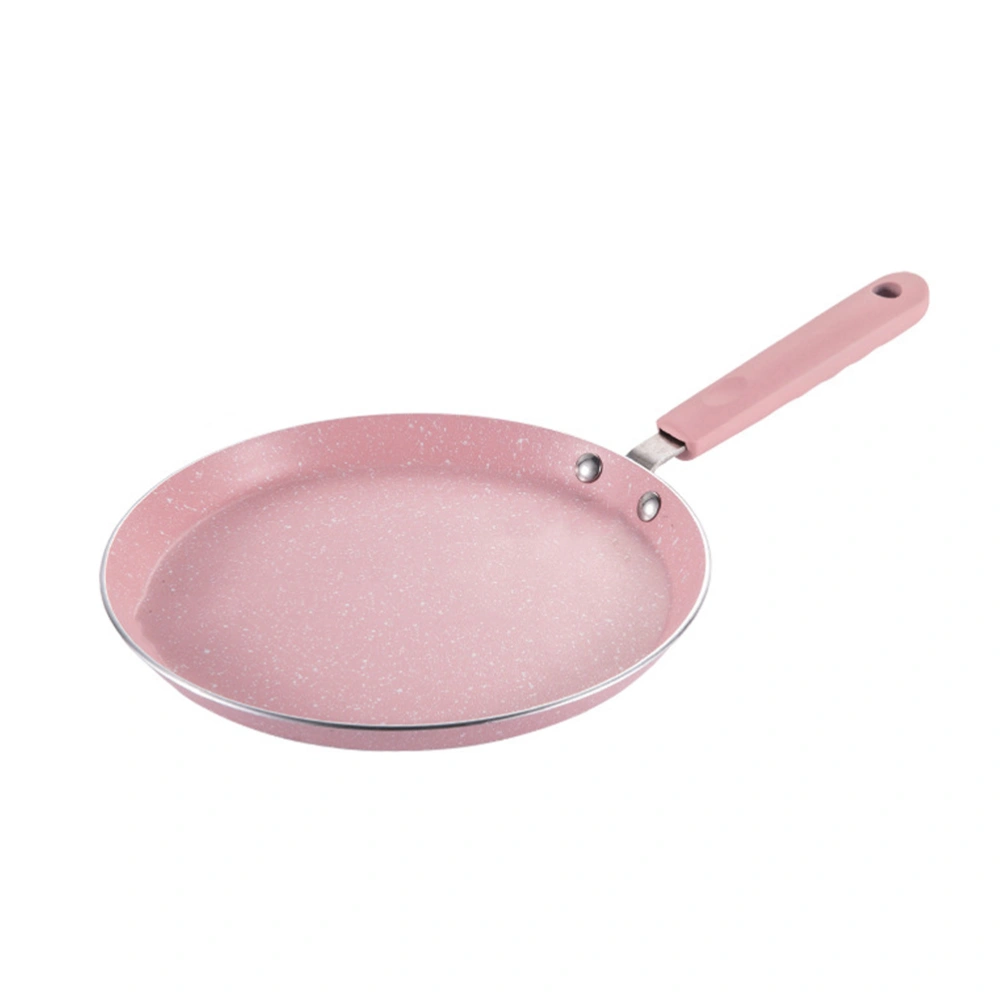 1Pc Sturdy Aluminum Alloy Frying Pan Household Single Handle Frying Pan