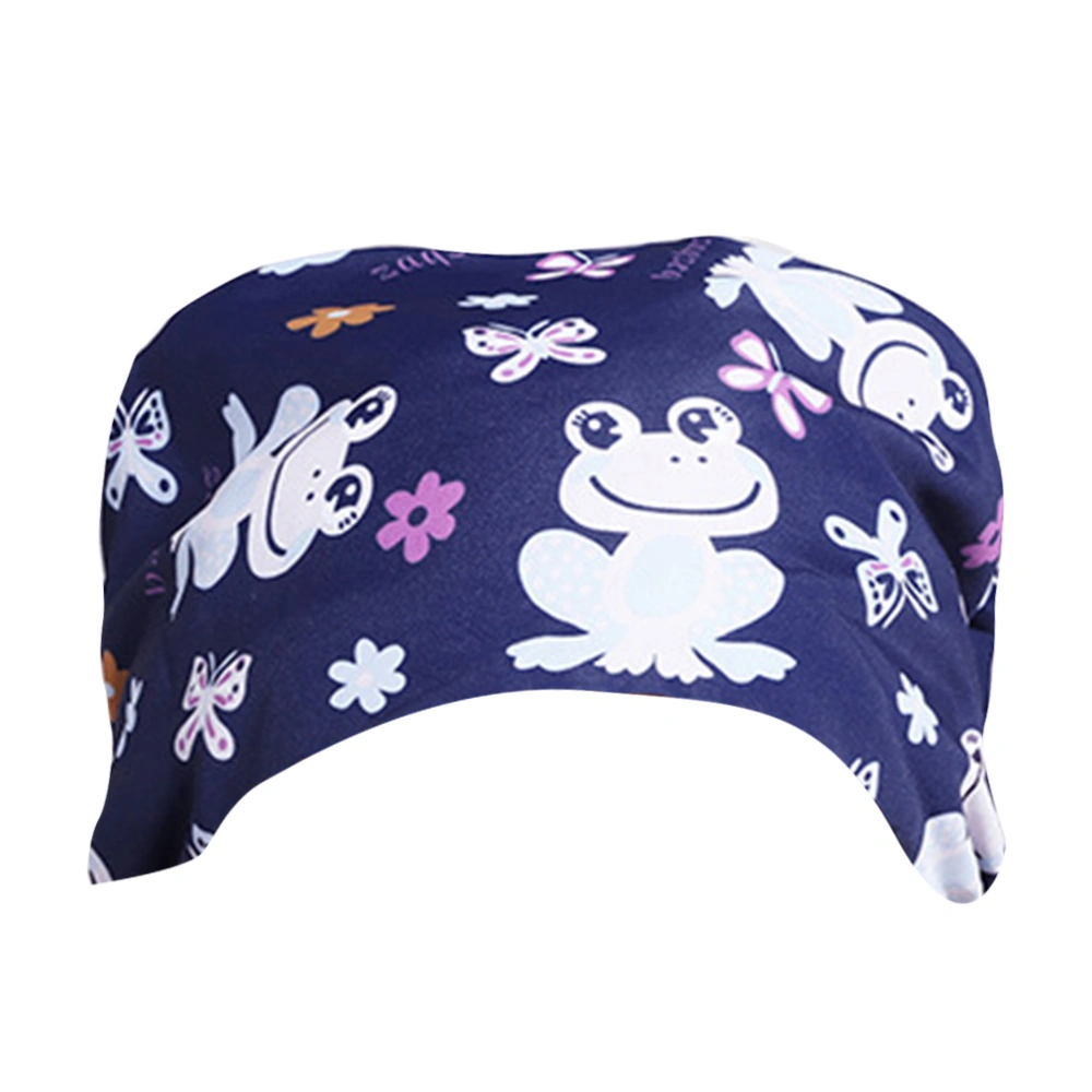 Fashion Strap Operating Room Hat Printed Working for Nurse Doctor (Butterfly Frog)