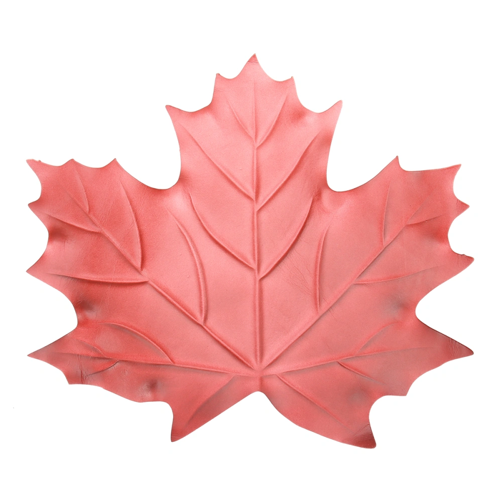 1 Pc Maple Leaf Table Mat Simulation Plant Craft Decorative Mat Indoor Ornament