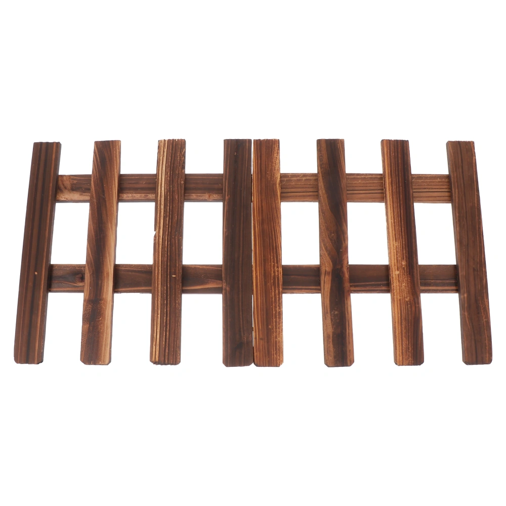 1pc Wooden Fence Courtyard Partition Fence Garden Plant Fence Lawn Fence