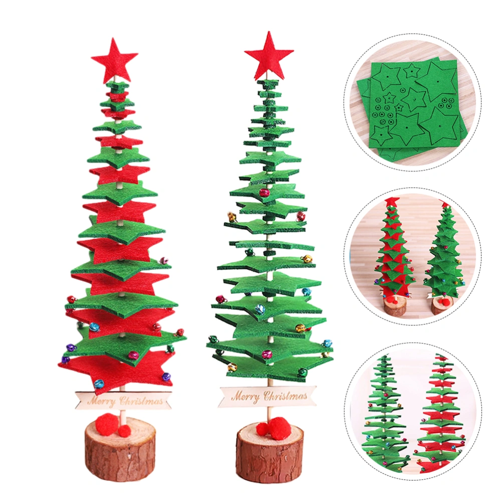 2 Sets Christmas DIY Handmade Supply Christmas Tree Making Material Kit