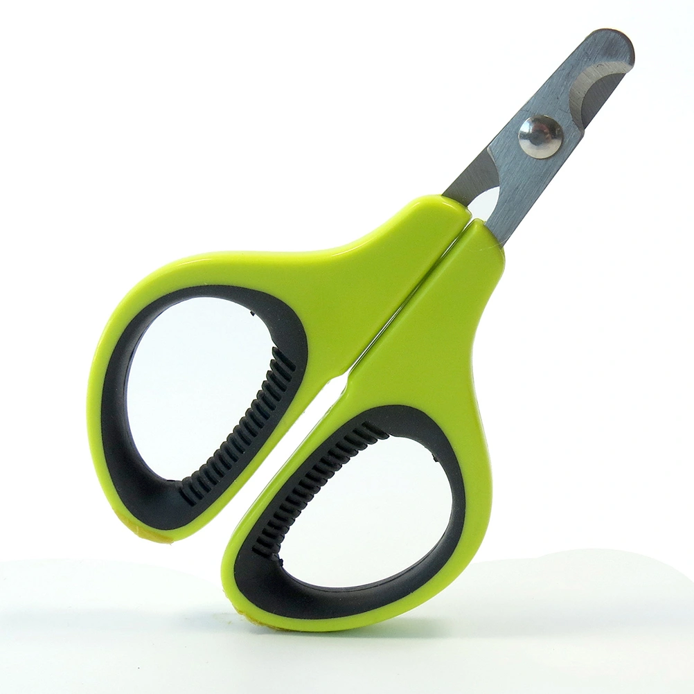 1pc Pet Cleaning Stainless Steel Nail Clipper Dog Cat Scissors Claw Cutter Trimmer Pet Nail Cutter (Light Green)