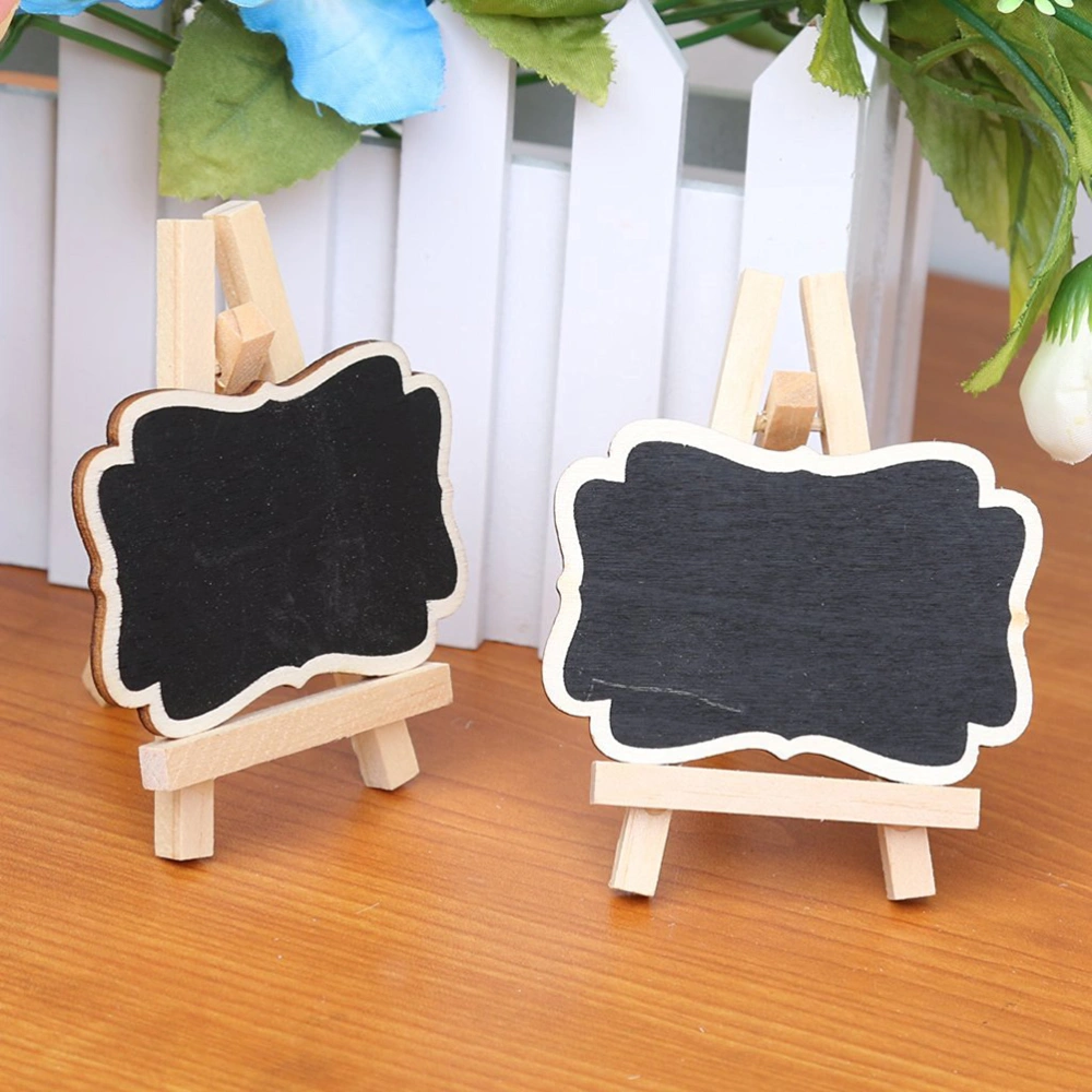 10pcs Framed Chalkboard Place Cards with Easel - Size L