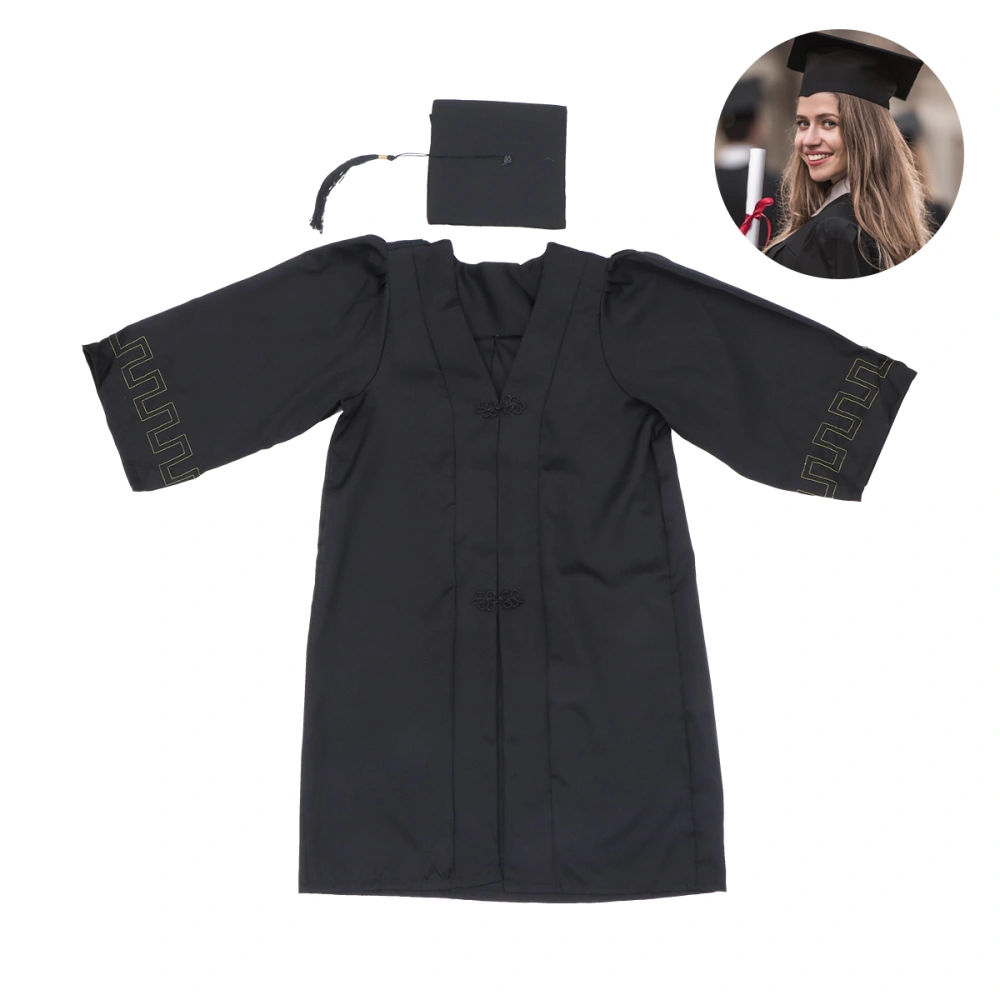 Adult Women Graduation Gown Stole and Tassel Set for Bachelor - Size L