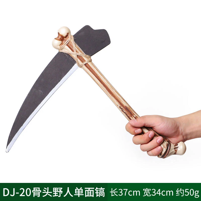 Simulated Pickaxe Prop Pickaxe Model Party Cosplay Primitive Pickaxe Bone Pickaxe