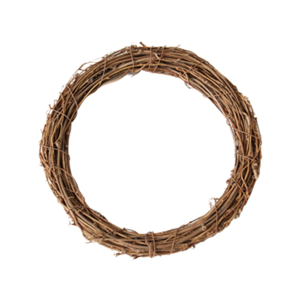 1pc 25cm Rattan Ring Rattan Ring Hanging Ornaments DIY Wreath Home Christmas Party Decoration DIY Hanging Ornaments