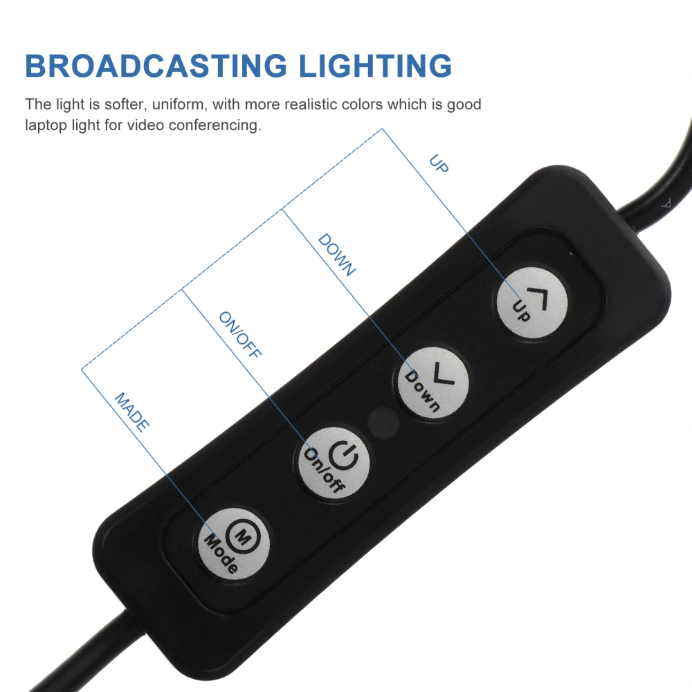 4 Inch LED Video Light for Conference Remote Working Live Streaming Makeup