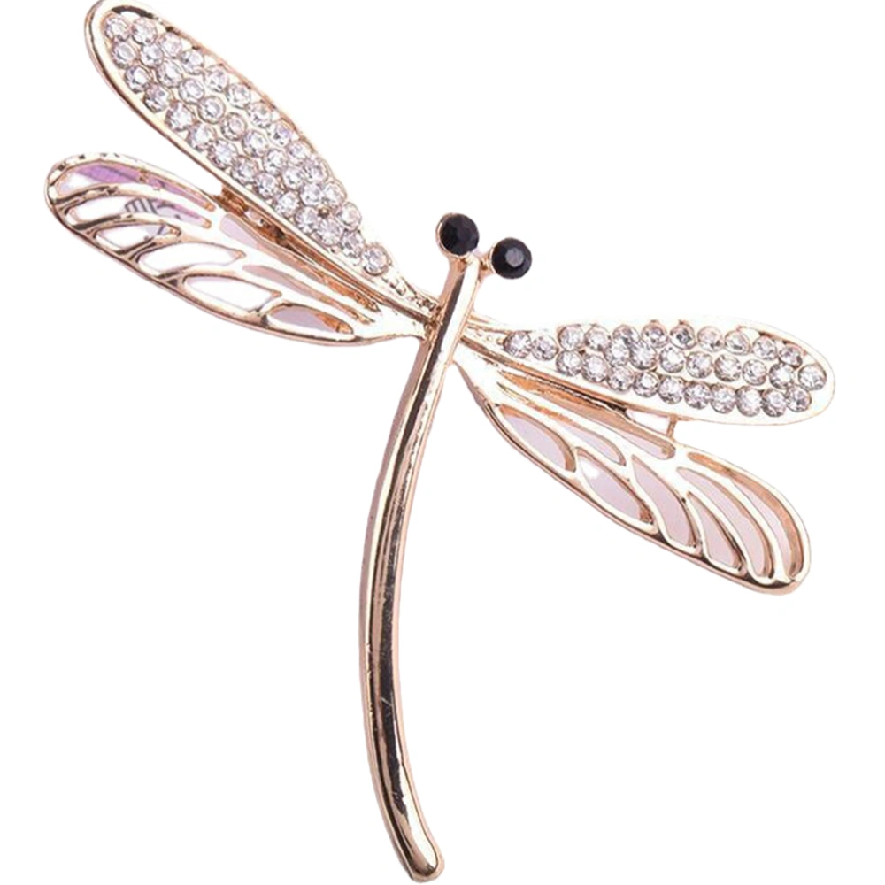 Rhinestone Dragonfly Brooch Pin Crystal Insect Lapel Pin Decorative Dragonfly Lapel Pin