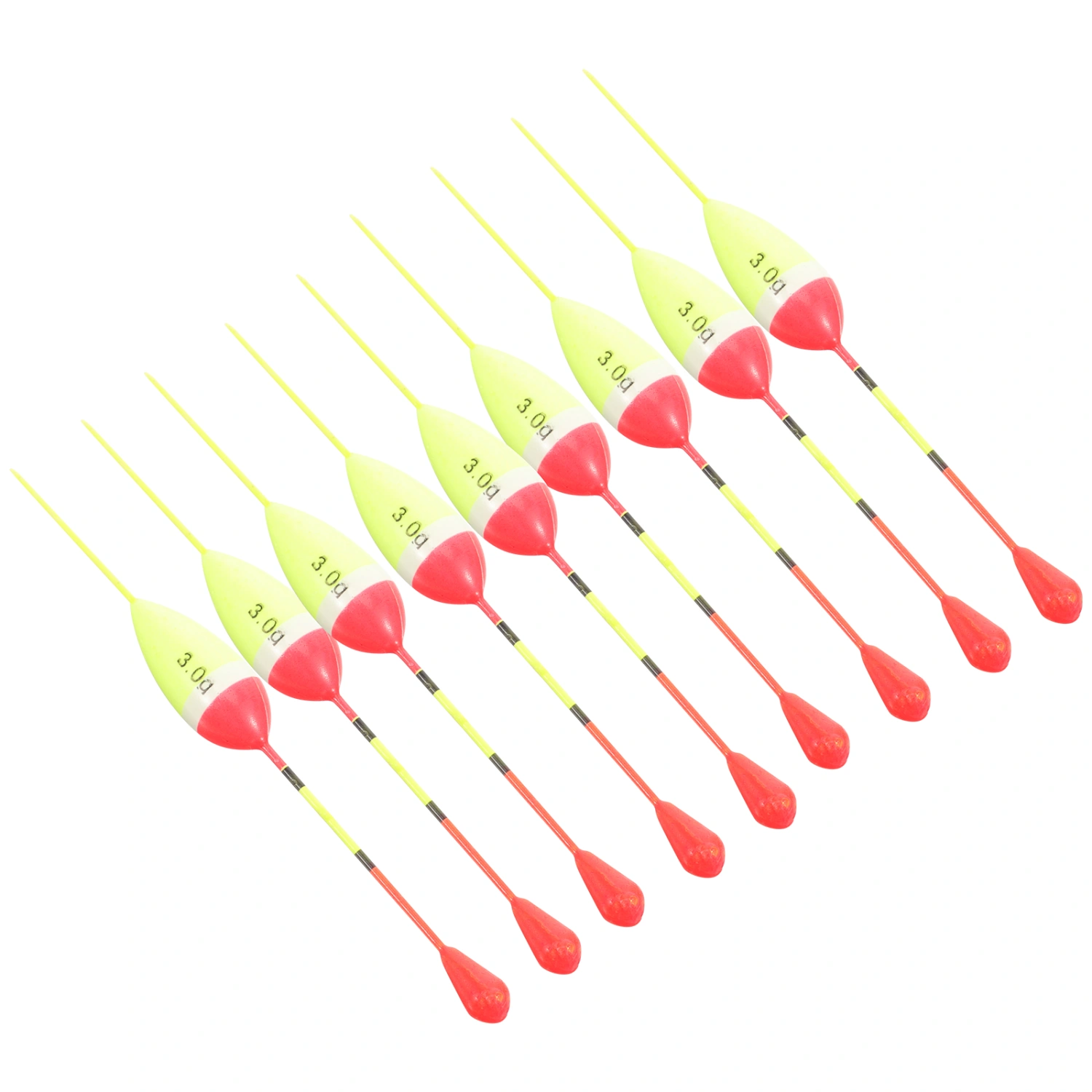 50Pcs Fishing Bobbers Fishing Floats Professional Fishing Tools Small Fishing Bobbers Weighted Bobbers