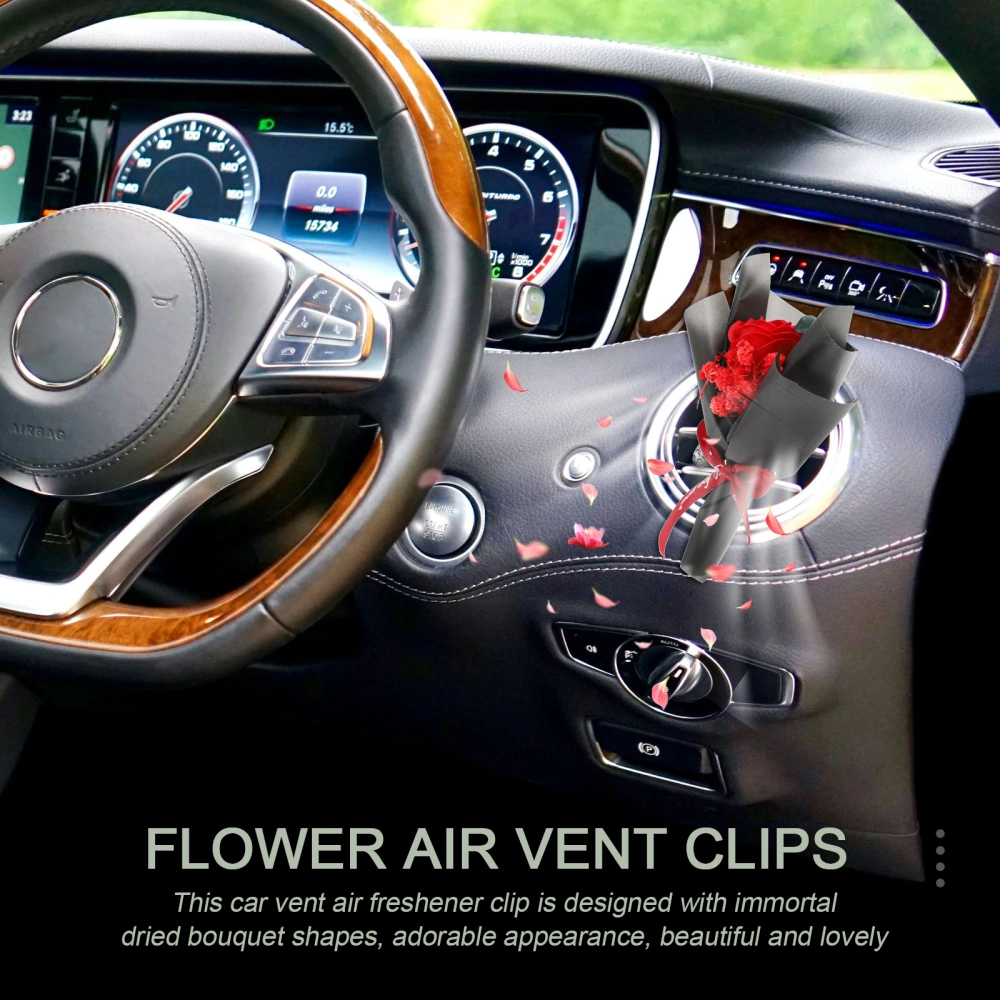 Flower Car Air Freshener Car Interior Accessories Car Air Freshener Vent Clip