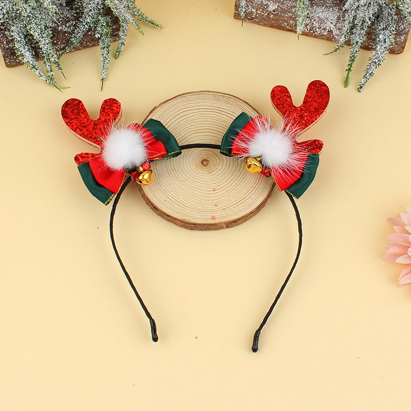 Christmas Headband Antler Hair Band Decorative Head Band Festival Headdress Xmas Party Supply