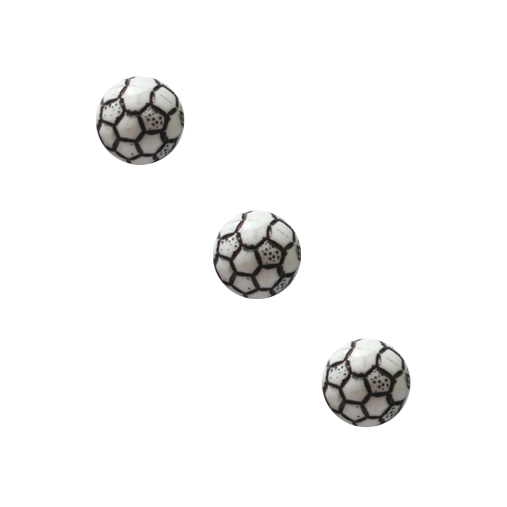 60 Pcs Acrylic Beads 10MM DIY Football Shaped Craft Beads Jewelery Making Kits for Children DIY Necklaces Bracelet Accessories(One Color)