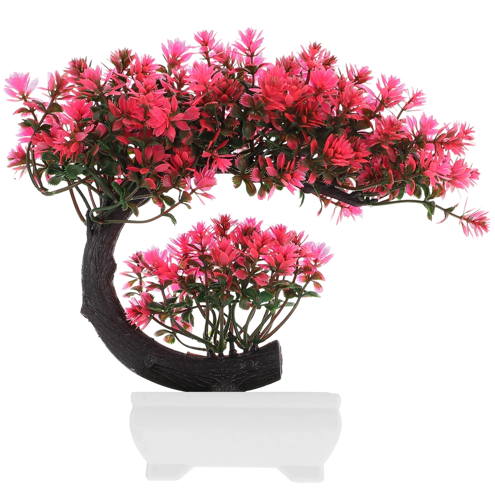 Simulated Green Potted Plants Artificial Potted Flower Bonsai Decor for Home