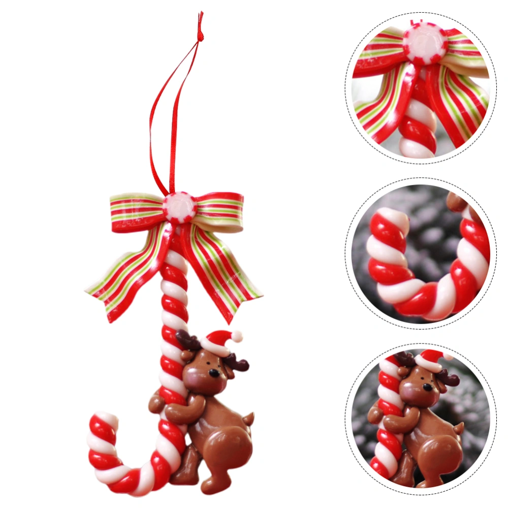 1Pc Candy Canes Pendants Christmas Tree Hanging Decorations Candy Crutch Decor