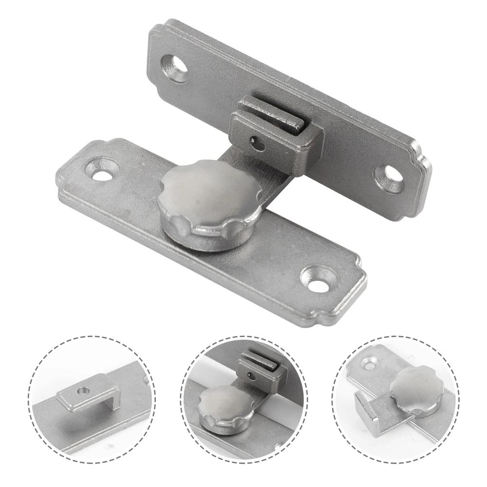 1 Pc 90 Degree Stainless Steel Latch Door Lock for Barn Door Sliding Door