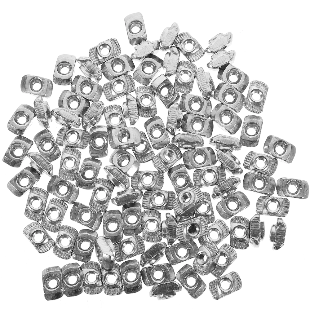 100Pcs European Aluminum Extrusions Slim T-Nut Thread (M3x10x6)