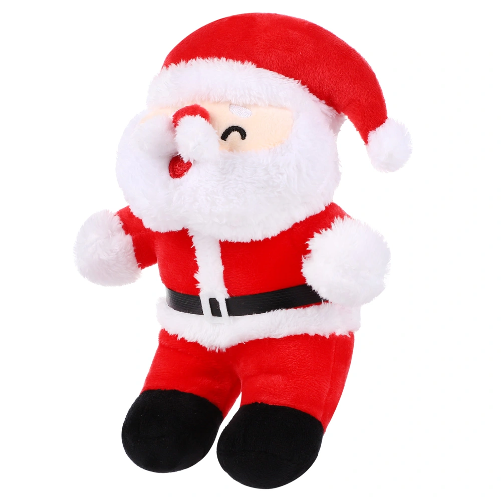 1pc Christmas Theme Lovely Doll Toy Santa Claus Home Ornament Kids Plush Toy