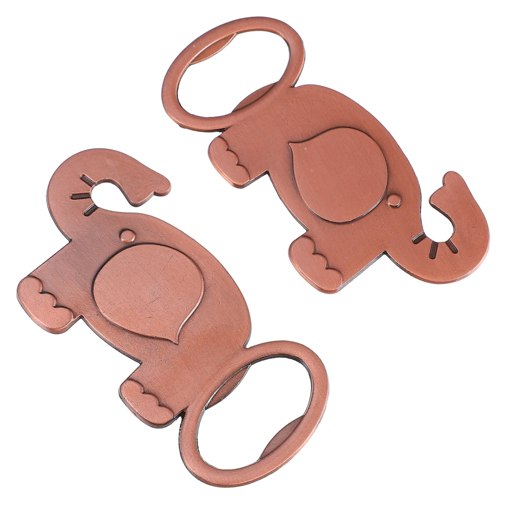 2pcs Alloy Elephant Shape Beer Openers Bottle Opening Tools for Home Restaurant