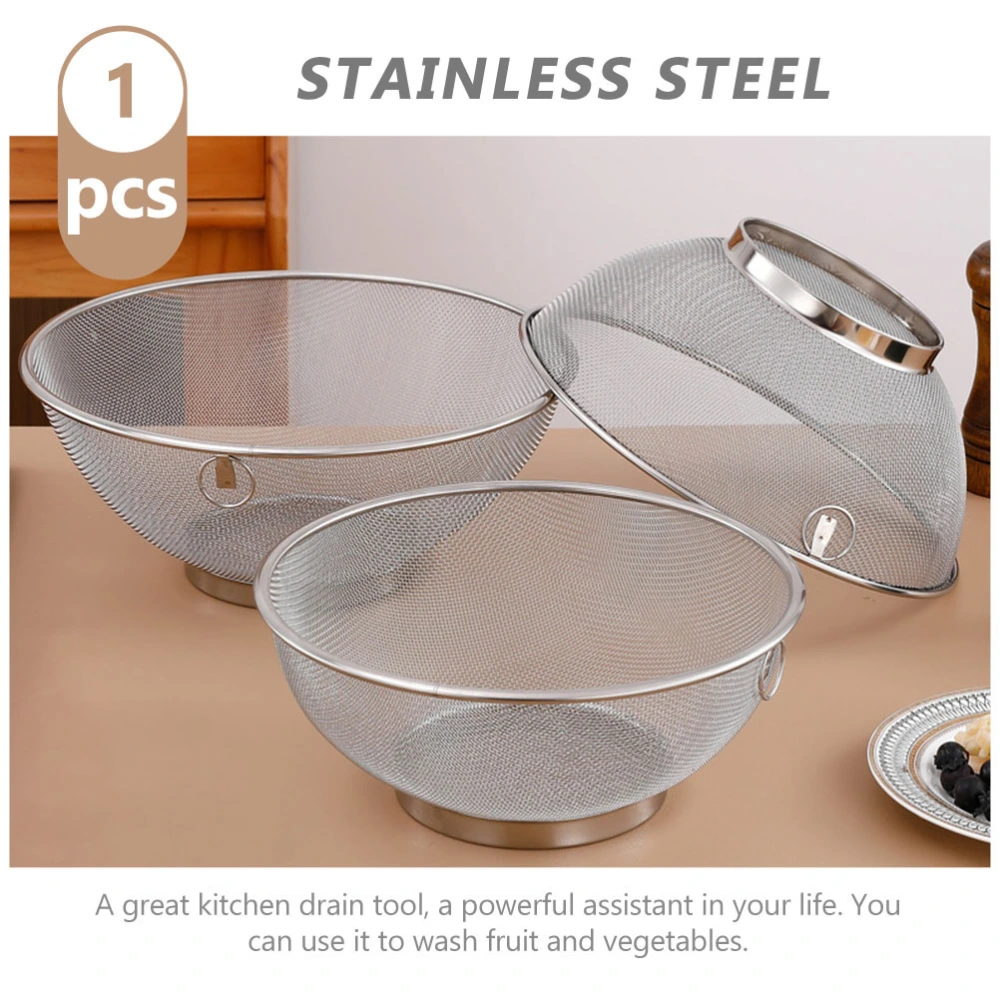 Stainless Steel Drain Basket Fruits Washing Basket Fine Mesh Vegetable Basket Filter Basket