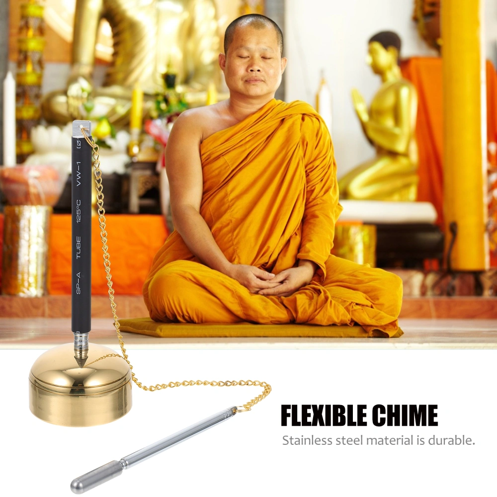 1Pc Flexible Chime Buddhist Supply Temple Dharma Ritual Utensil for Temple