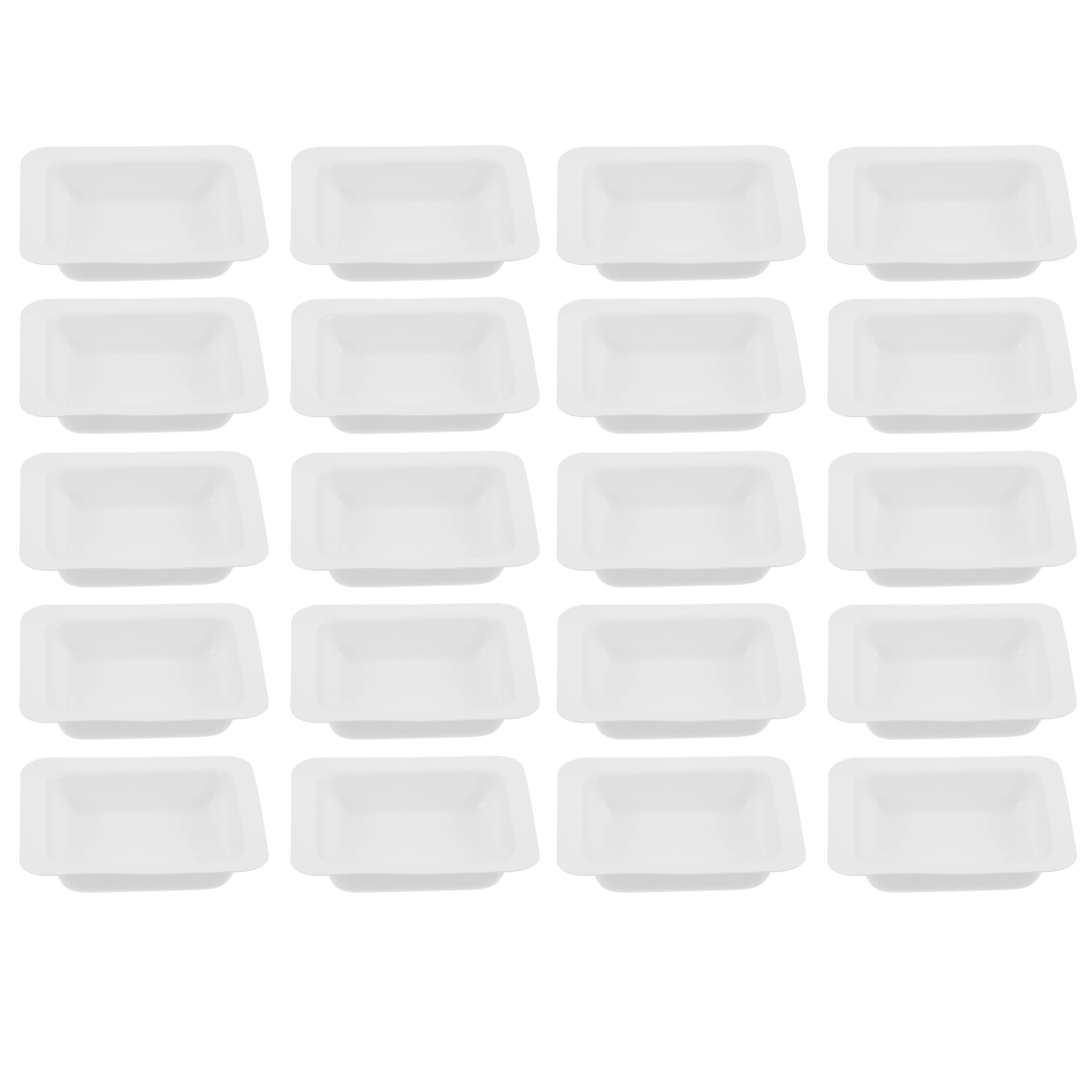 20pcs Plastic Weigh Boats Labs 7ml Weighing Dishes Disposable Plastic Square Dishes