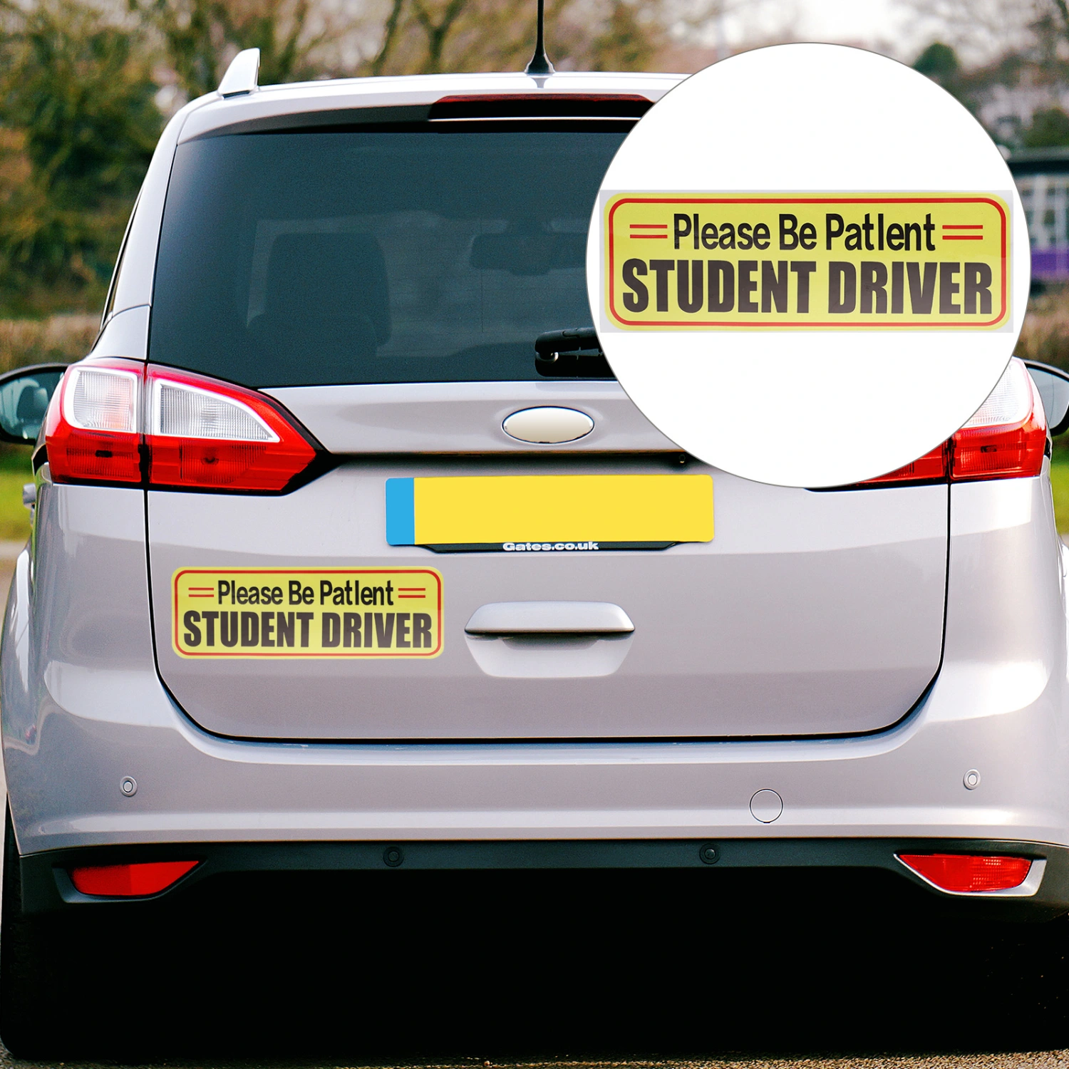 Student Driver Sticker Reflective Student Driver Sticker Reusable Safety Sign
