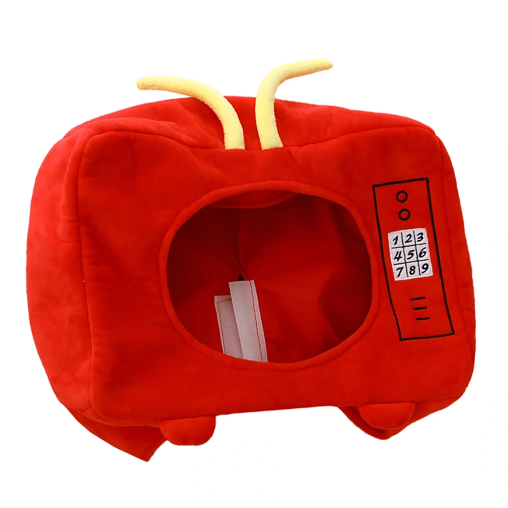 1pc Carnival Party Television Shape Design Headwear Party Funny (Red)