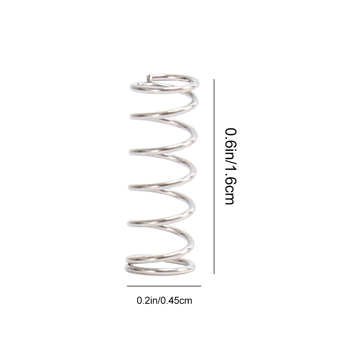 17pcs Bass Electric Guitar Spring Tension Spring Pickup Adjust Height Straight Bridge Pull String String Code Saddle Spring (Silver)