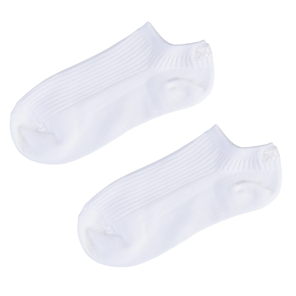 Unisex Cotton Socks Breathable Casual Athletic Sports Ankle Socks with Glow in Dark Letters DAMN IT Printed (White)