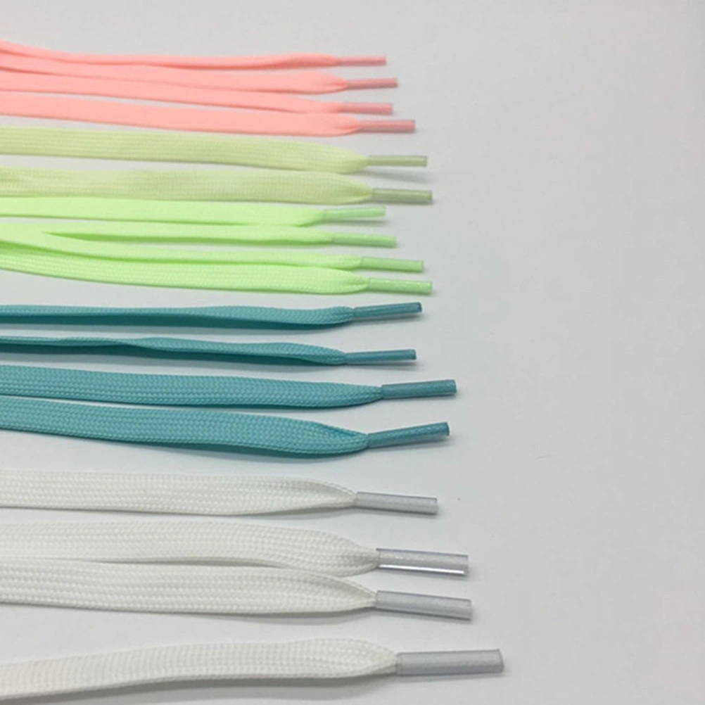 1 Pairs Sports Luminous Shoelace Glow In The Dark Night Color Fluorescent Shoelace Athletic Flat Shoe Laces (Pink)