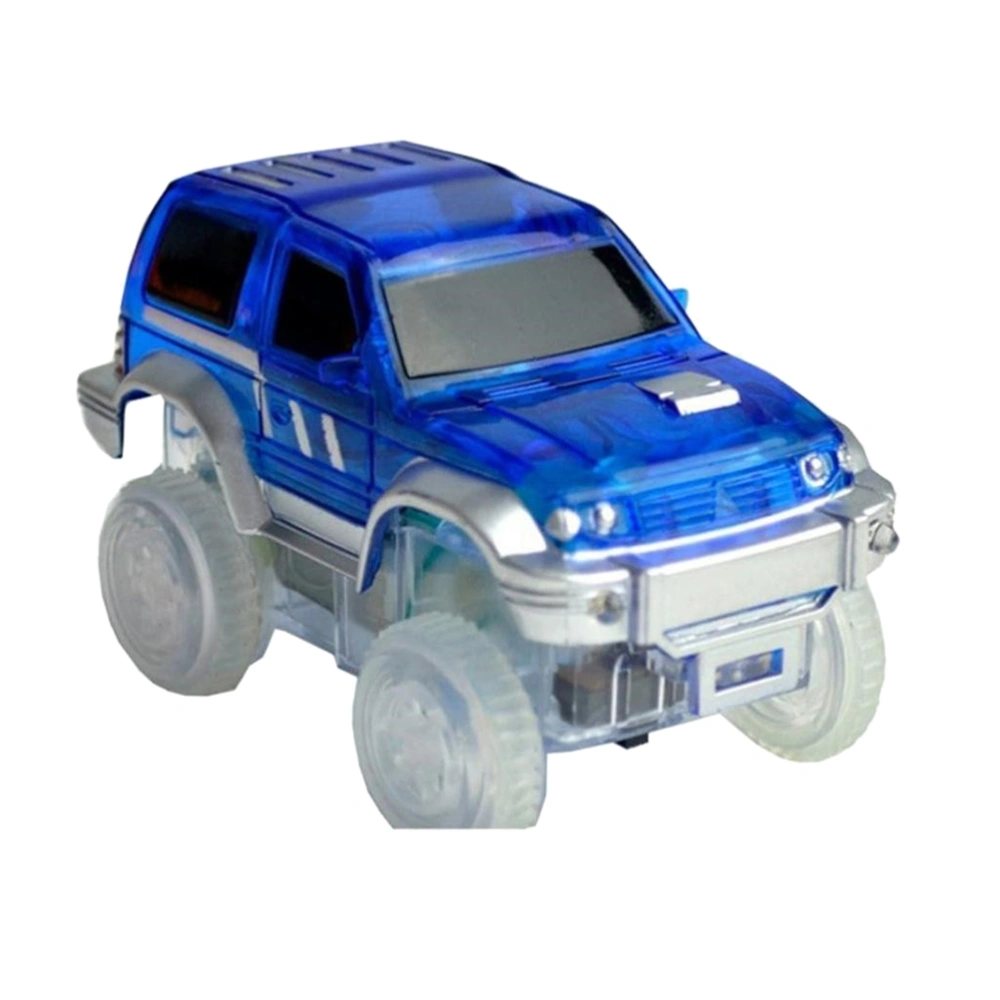 Light Up Car Track Toy Racing Track Accessories Compatible with Most Tracks(Blue)